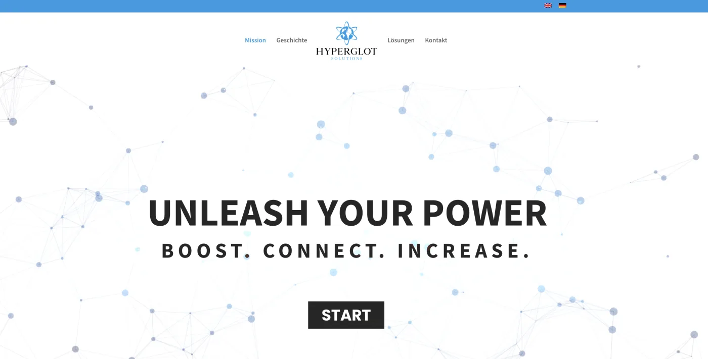Hyperglot Solutions — Webdesign Referenz d1ma